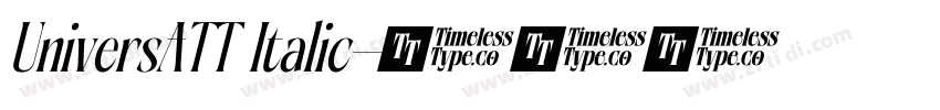 UniversATT Italic字体转换
